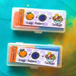 🍊🫐 Mashups kneaded erasers scented orange blueberry ADHD sensory NWT